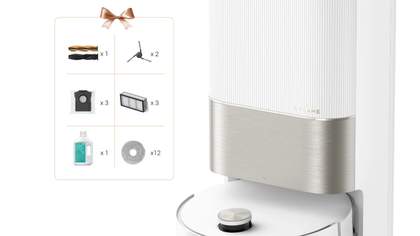 Station PowerDock du Dreame X50 Ultra avec robot en charge