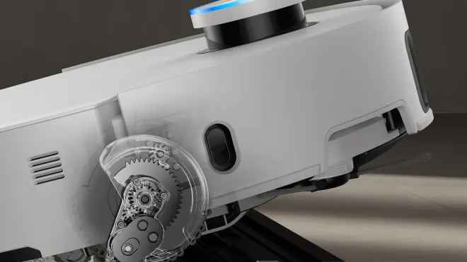 Système ProLeap du Dreame X50 Ultra : pattes rétractables pour franchir 6 cm d'obstacles