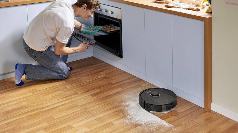 Roborock Q5 Pro en action, navigation laser LiDAR
